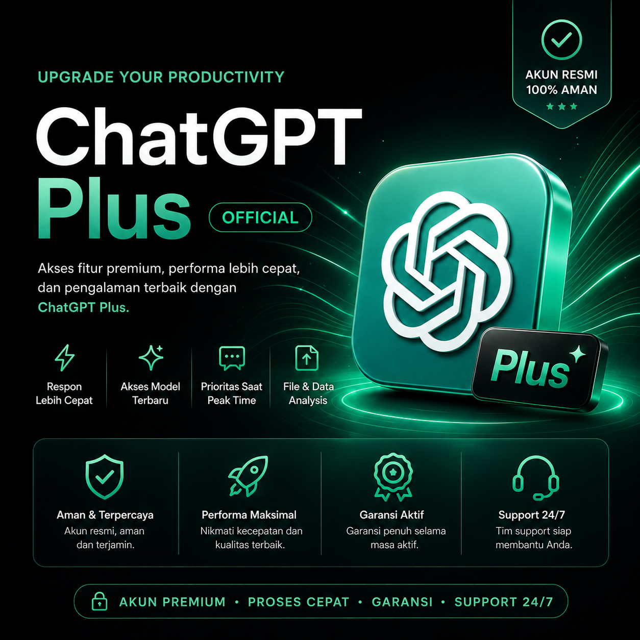 ChatGPT Plus 1 Bulan (Private) - AI